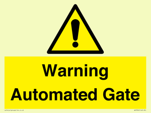 Warning Automated Gate